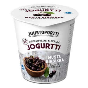 Juustoportti AB-jogurtti 150 g musta kirsikka