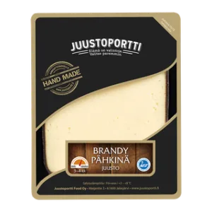 Juustoportti Brandy-pähkinä juusto 175 g laktoositon