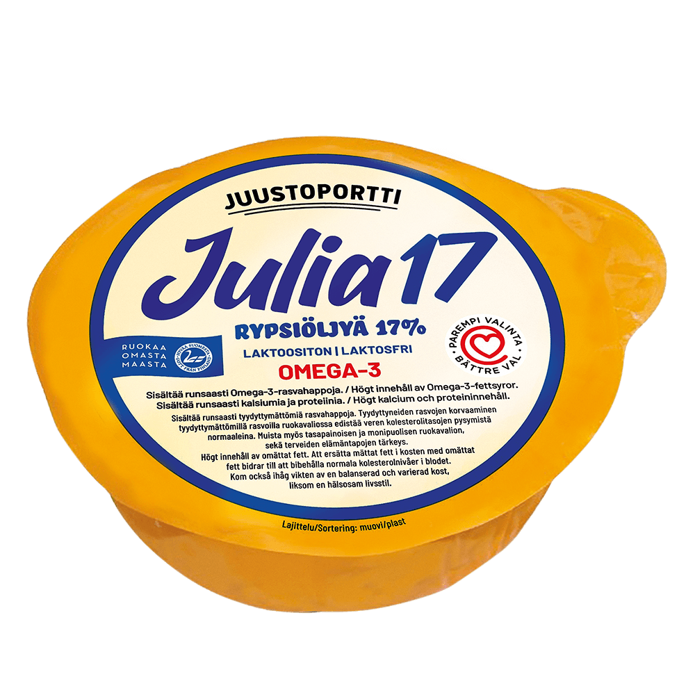 Juustoportti Julia 17 % rypsiöljyvalmiste 420 g laktoositon