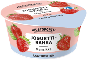 Juustoportti Jogurttirahka 150 g mansikka laktoositon