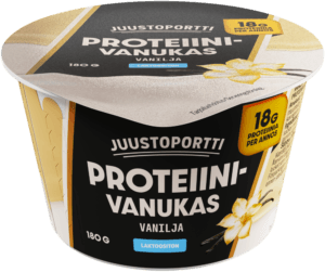 Juustoportti proteiinivanukas 180 g vanilja laktoositon