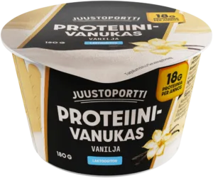 Juustoportti proteiinivanukas 180 g vanilja laktoositon
