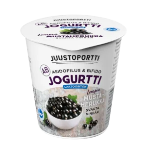 Juustoportti AB-jogurtti 150 g mustaherukka laktoositon