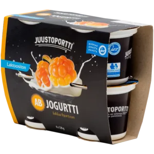 Juustoportti AB-jogurtti 4*120 g lakka laktoositon