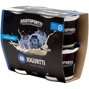 Juustoportti AB-jogurtti 4*120 g mustikka laktoositon