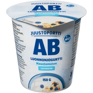 Juustoportti AB-luonnonjogurtti 150 g maustamaton laktoositon