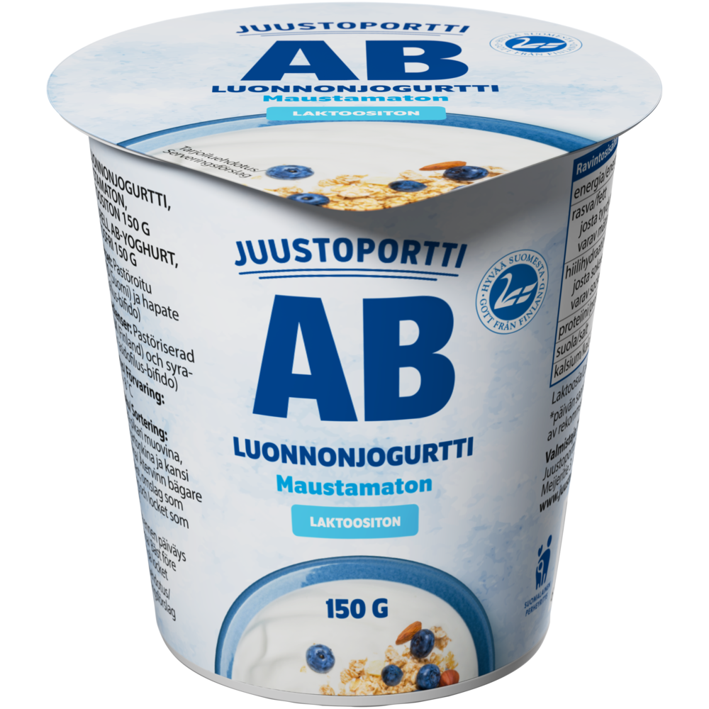 Juustoportti AB luonnonjogurtti 150 G Maustamaton Laktoositon