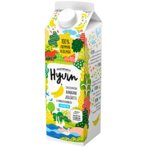 Juustoportti Hyvin jogurtti 1 kg banaani laktoositon