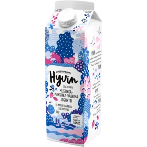 Juustoportti Hyvin jogurtti 1 kg mustikka-mansikka-vadelma laktoositon
