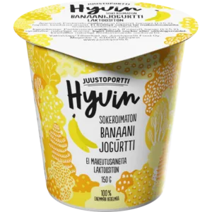Juustoportti Hyvin jogurtti 150 g banaani laktoositon