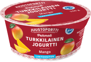 Juustoportti Pehmeä turkkilainen jogurtti 150 g mango laktoositon