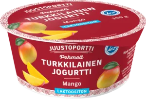 Juustoportti Pehmeä turkkilainen jogurtti 150 g mango laktoositon