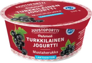 Juustoportti Pehmeä turkkilainen jogurtti 150 g mustaherukka laktoositon
