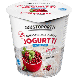 Juustoportti AB-jogurtti 150 g puolukka laktoositon