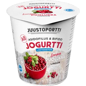 Juustoportti AB-jogurtti 150 g puolukka laktoositon