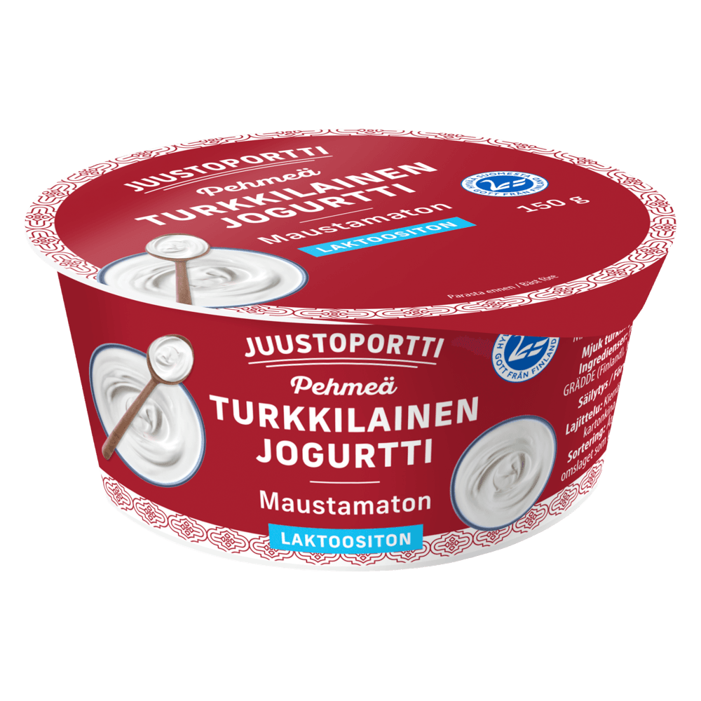 Juustoportti Pehmeä turkkilainen jogurtti 150 g maustamaton laktoositon