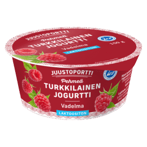 Juustoportti Pehmeä turkkilainen jogurtti 150 g vadelma laktoositon