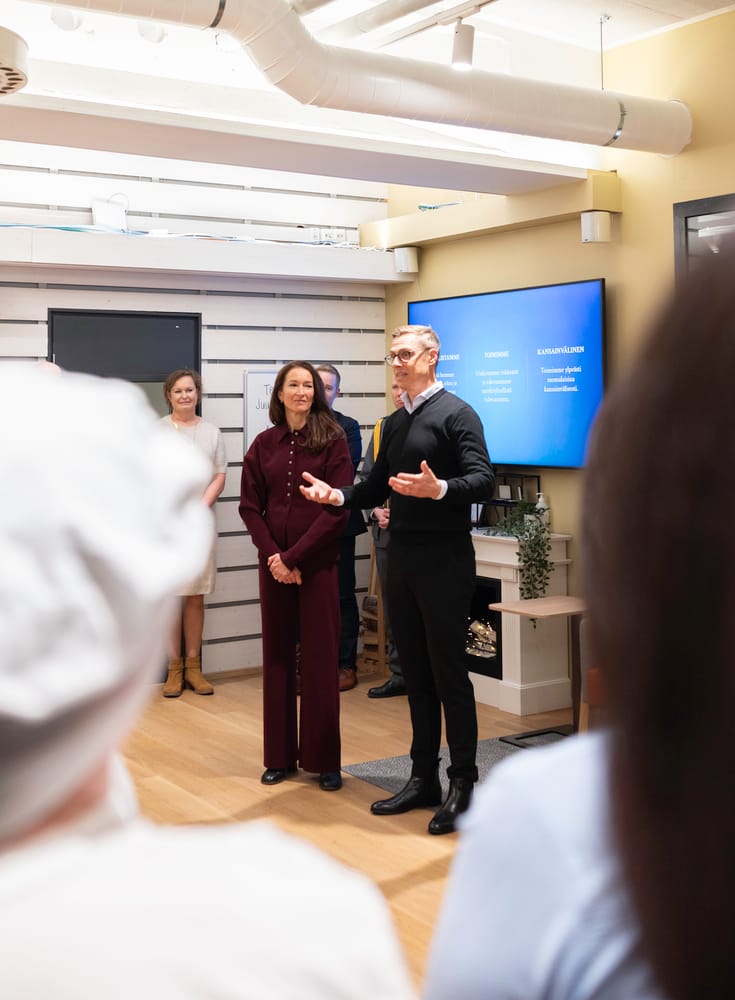 Keskustelimme yhdessä suomalaisesta ruoantuotannosta, kotimaisen yrittäjyyden merkityksestä ja kasvusta. Lämmin kiitos vierailusta!