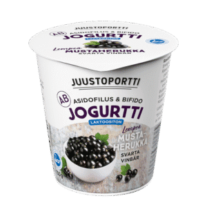 Juustoportti AB-jogurtti 150 g mustaherukka laktoositon