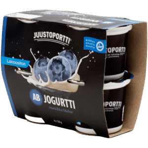 Juustoportti AB-jogurtti 4*120 g mustikka laktoositon