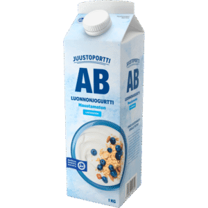Juustoportti AB luonnonjogurtti 1 kg maustamaton laktoositon