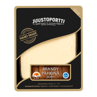 Juustoportti Brandy-pähkinäjuusto 175 g laktoositon