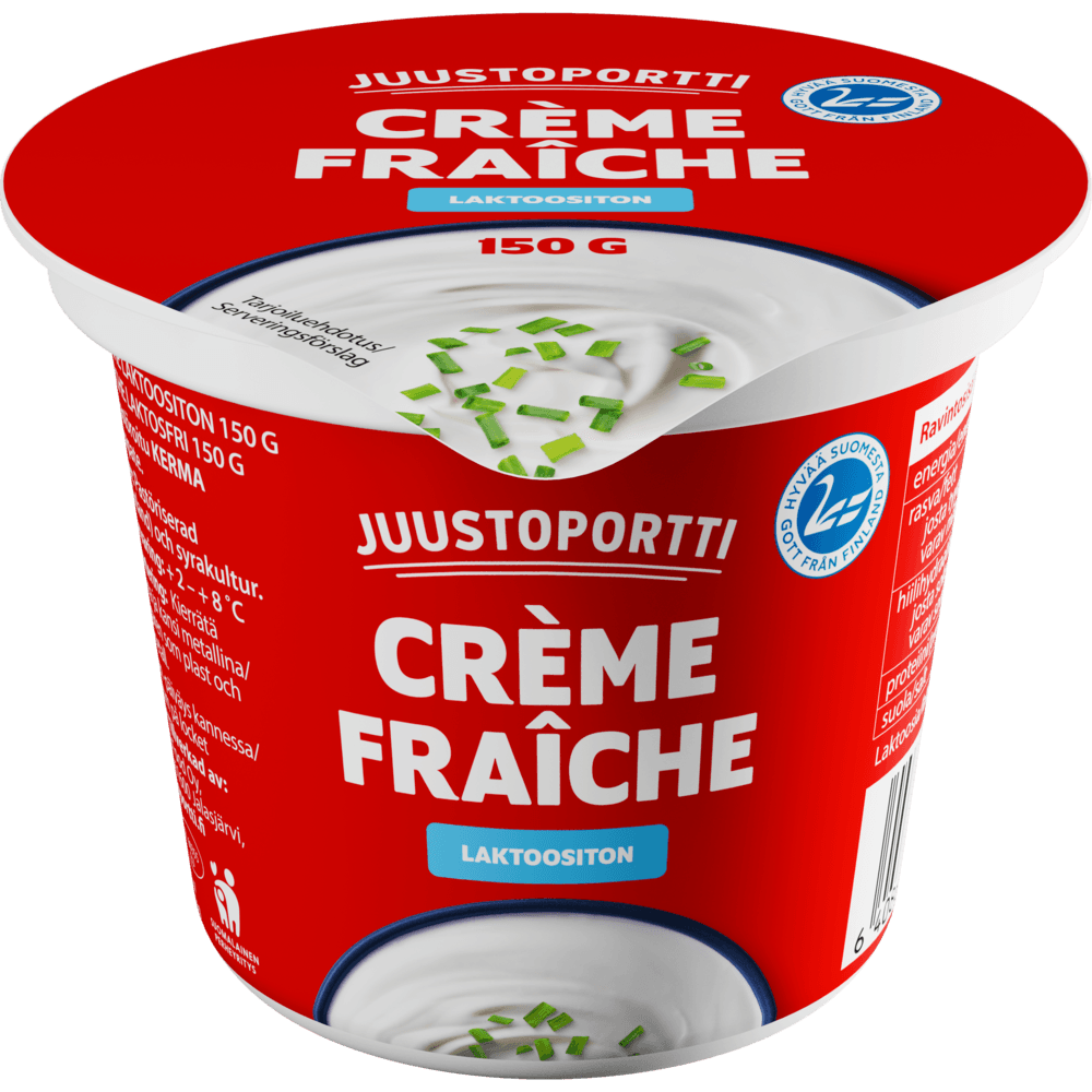 Juustoportti Crème Fraîche 150 g laktoositon
