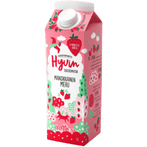 Juustoportti Hyvin mehu 1 l mansikkainen