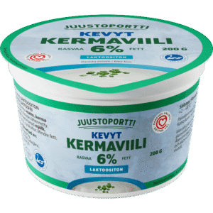 Juustoportti Kermaviili 6 % 200 g laktoositon