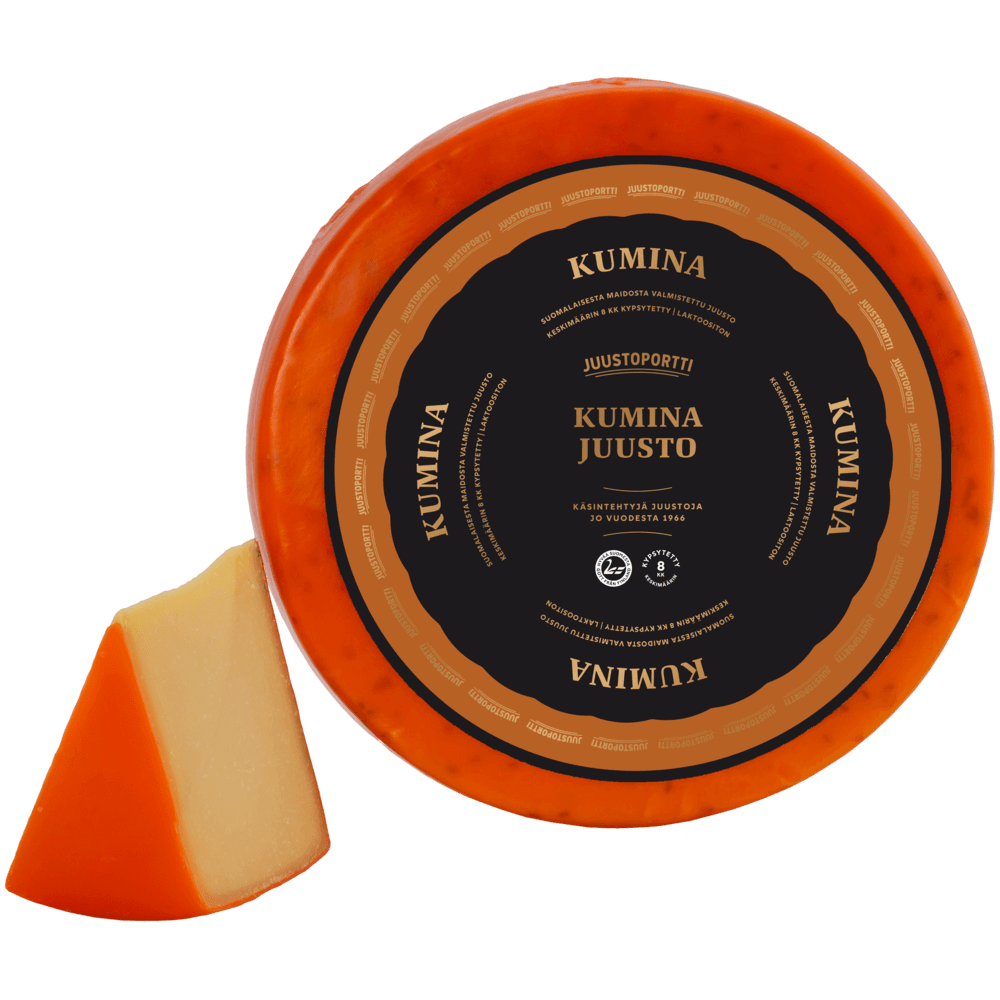 Juustoportti Kuminajuustokiekko noin 5 kg