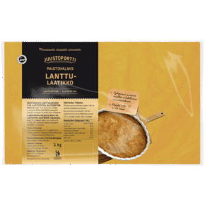 Juustoportti Paistovalmis lanttulaatikko 1 kg laktoositon gluteeniton