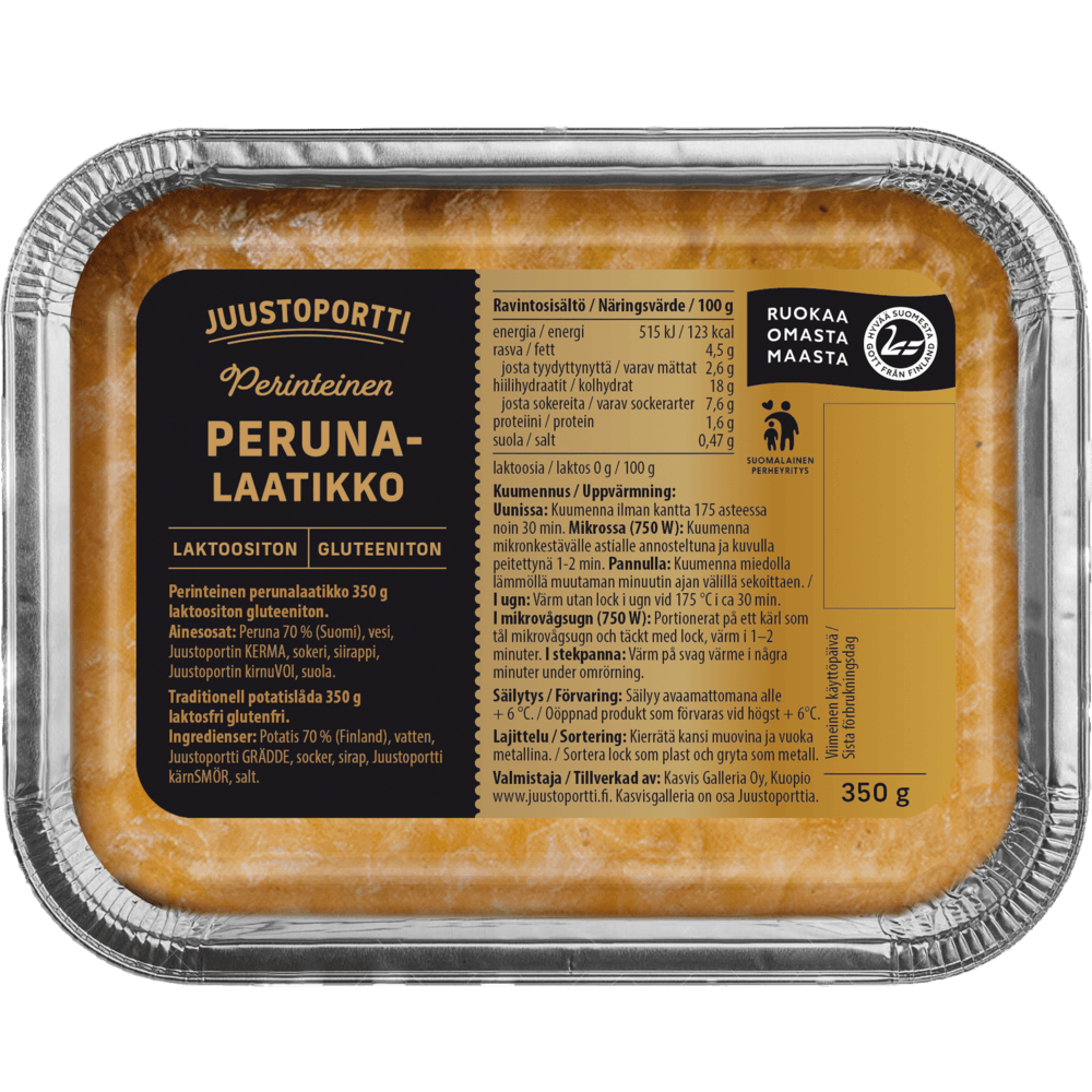 Juustoportti Perinteinen perunalaatikko 350 g laktoositon gluteeniton