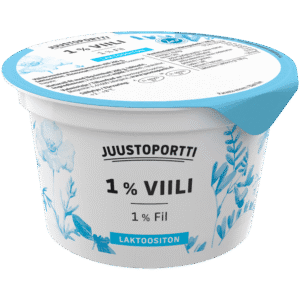 Juustoportti Viili 1 % 200 g maustamaton laktoositon