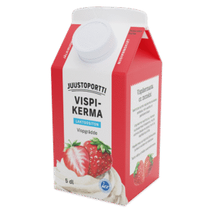 Juustoportti Vispikerma 5 dl laktoositon UHT