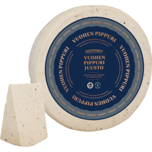 Juustoportti Vuohen pippurijuustokiekko noin 5 kg