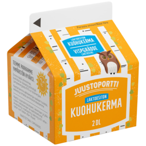 Juustoportti Kuohukerma 2 dl laktoositon