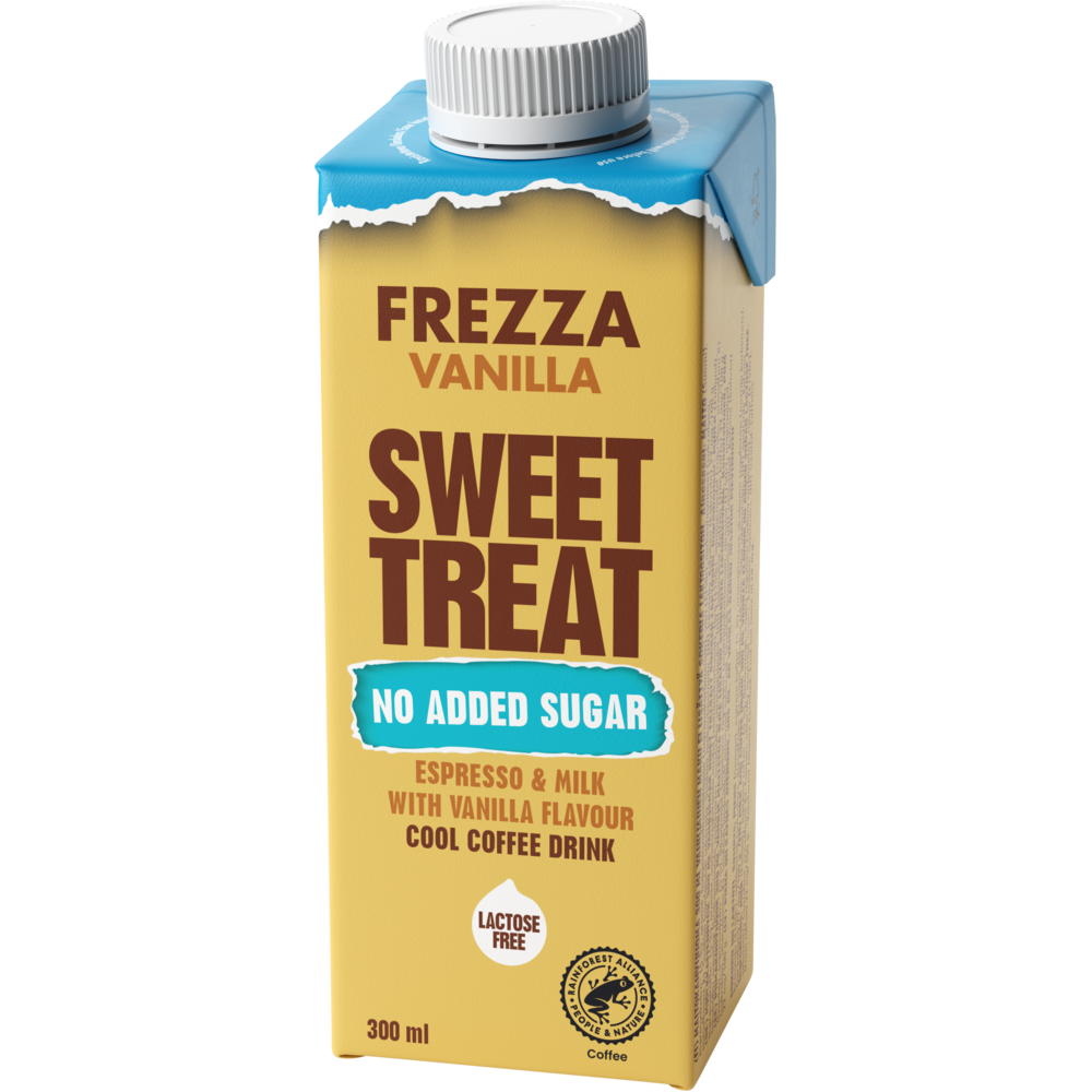 Frezza Vanilla Sweet Treat maitokahvijuoma 300 ml ei lisättyä sokeria laktoositon