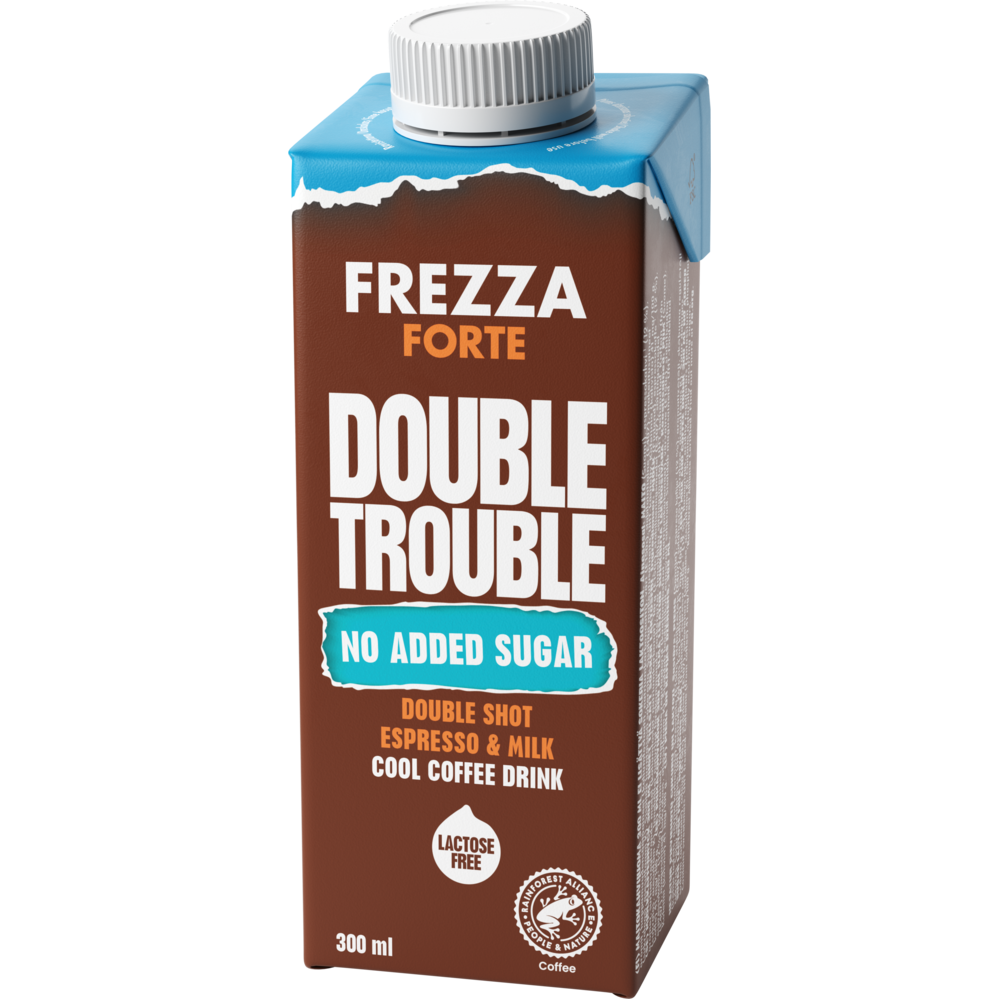 Frezza Forte Double Trouble maitokahvijuoma 300 ml ei lisättyä sokeria laktoositon