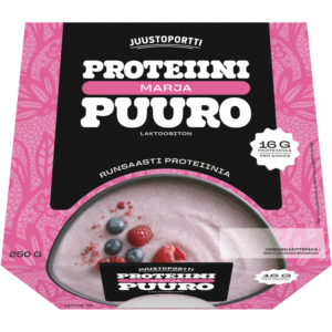 Juustoportti Proteiini-marjapuuro 250 g laktoositon