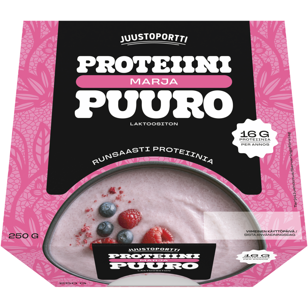 JP Proteiini-Marjapuuro 250 g laktoositon