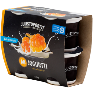 Juustoportti AB-jogurtti 4*120 g lakka laktoositon