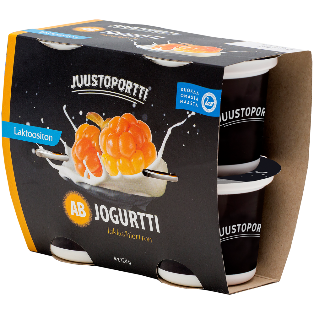 Juustoportti AB-jogurtti 4*120 g lakka laktoositon