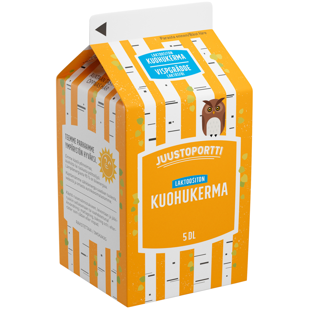 Juustoportti kuohukerma 5 dl laktoositon