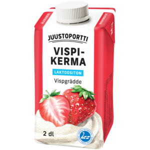 Juustoportti Vispikerma 2 dl laktoositon UHT