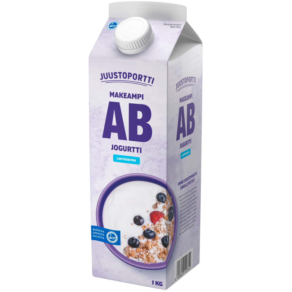 Juustoportti AB-jogurtti 1 kg makeampi laktoositon