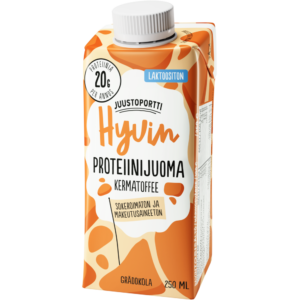 Juustoportti Hyvin proteiinijuoma 250 ml kermatoffee laktoositon