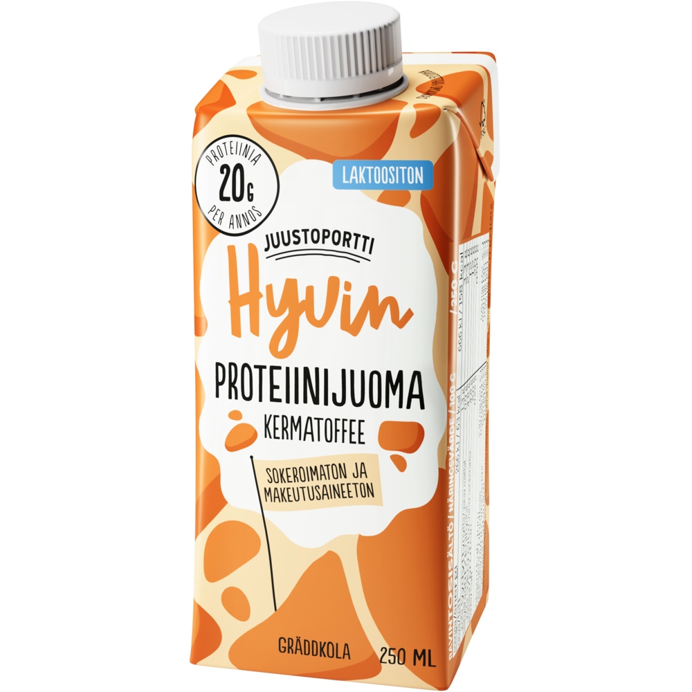 Juustoportti Hyvin proteiinijuoma 250 ml kermatoffee laktoositon